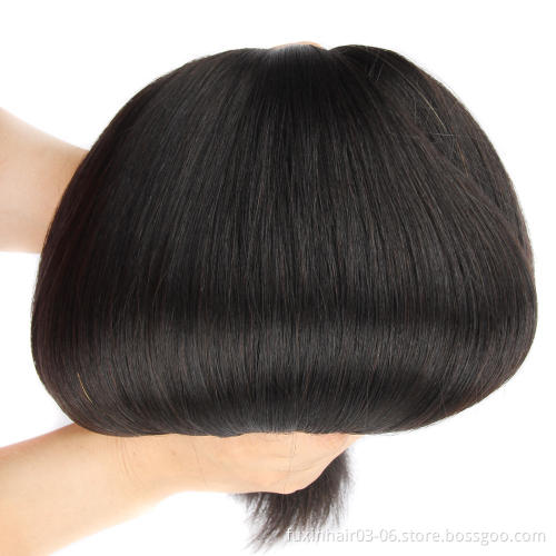 Virgin Human Hair Cuticle Aligned Raw Indian Remy Hair WEAVING Silky Straight Wave Machine Double Weft ALL Colors >=25%